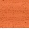 Fabric Riley Blake Orange Autumn Words Happy Fall Days by the Quarter Yard C16342-ORANGE